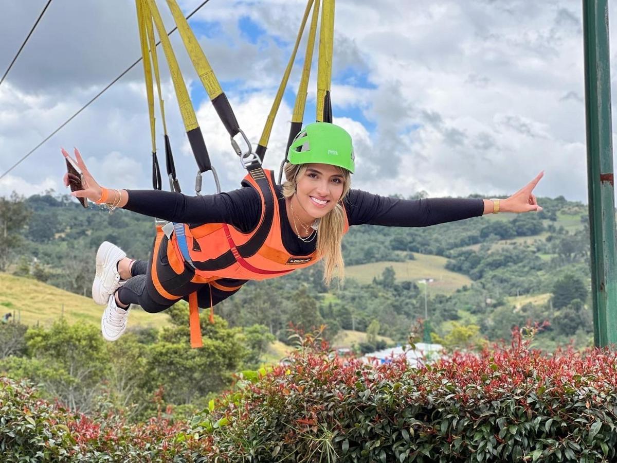 Glamping Y Chalet Aventura Park Villa De Leyva La Periquera Eksteriør bilde