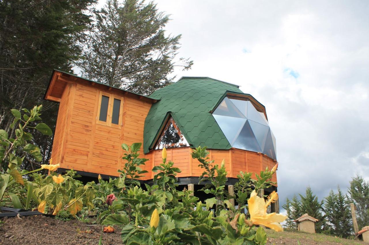 Glamping Y Chalet Aventura Park Villa De Leyva La Periquera Eksteriør bilde